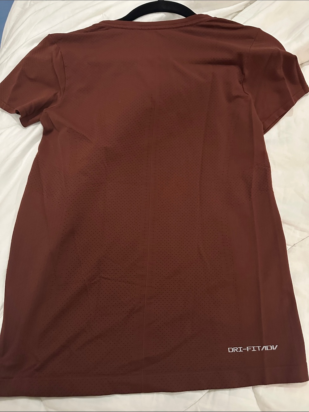 Nike Women’s Short Sleeve Dri-FIT Top — Rust Brown - Picture 2 of 5